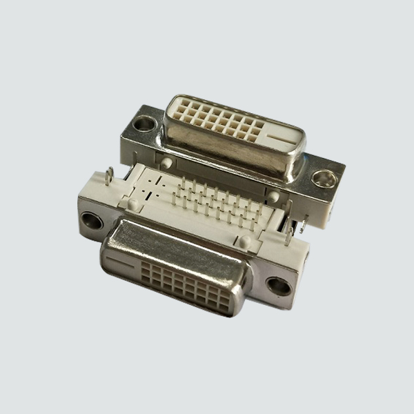DVI 24+0 Female Right Angle Type(Stamed PIN)