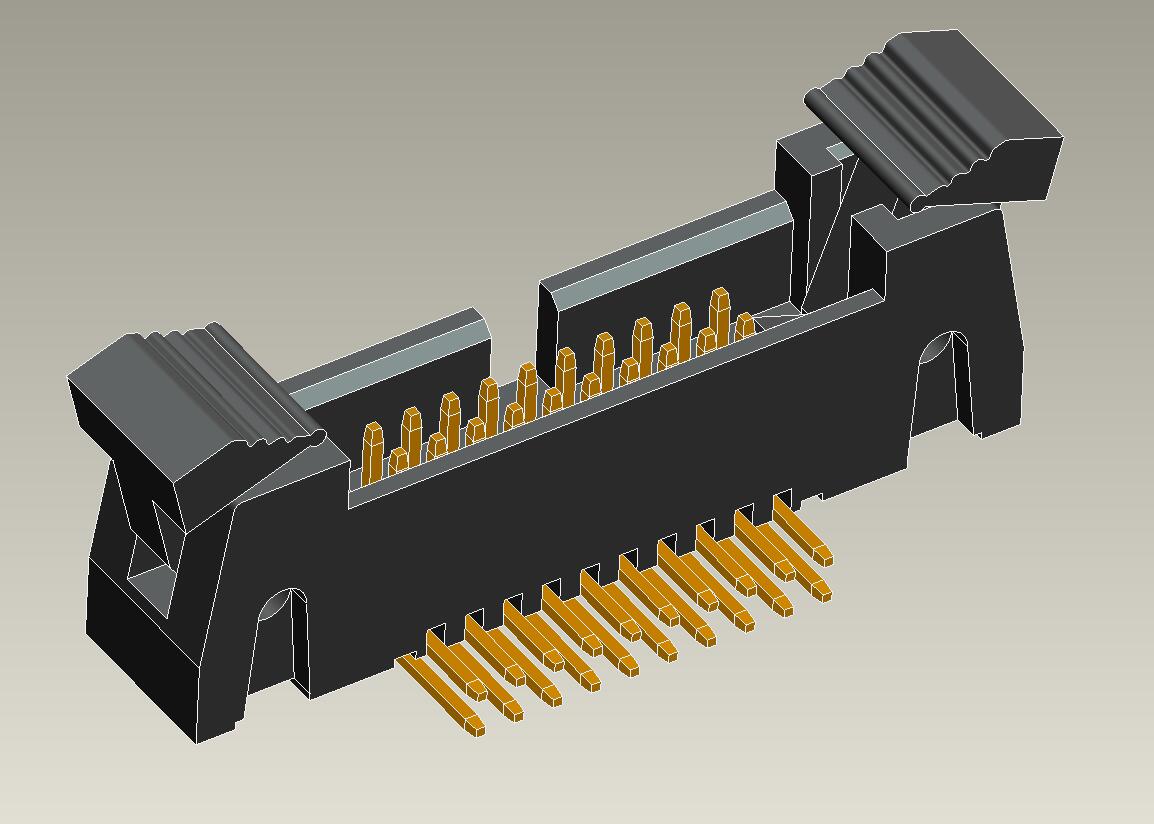 1.27mm Ejector header right angle