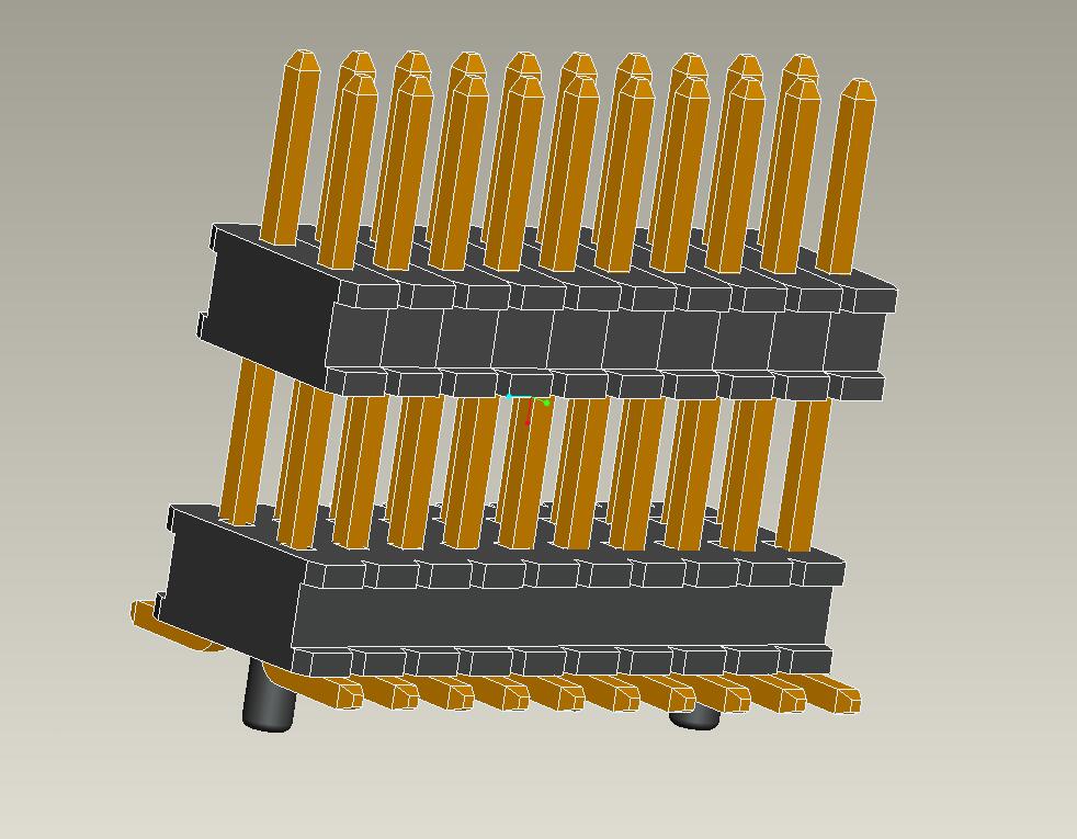 0.8mm pin header SMT type dual row double plastic