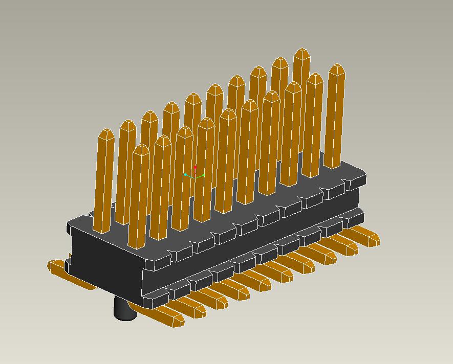 0.8mm pin header dual row S.M.T type