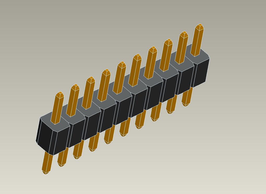 1.0mm pin header  traight type single row