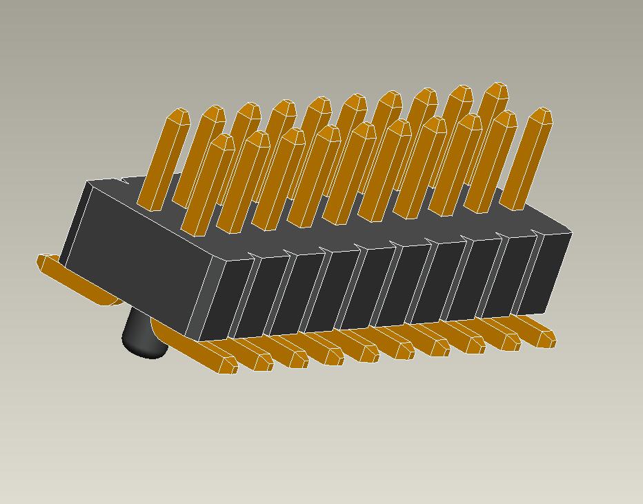 1.0mm pin header dual row SMT type