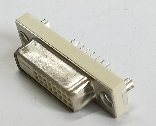 DVI 24+0 Female straight,5.0mm Type(Stamed PIN)