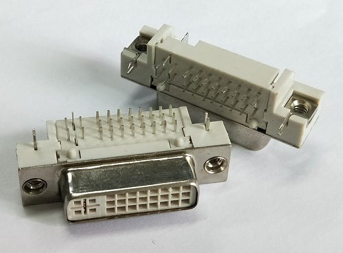 DVI 24+5 Female Right Angle Type(Stamed PIN)